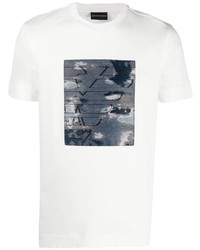 Emporio Armani Abstract Eagle Print T Shirt