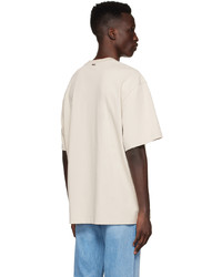 System Beige Cotton T Shirt