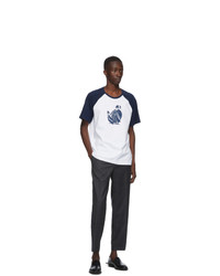 Lanvin Blue And White Jeanne T Shirt