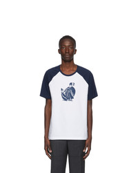 Lanvin Blue And White Jeanne T Shirt