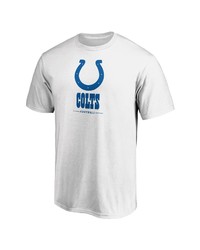 FANATICS Branded White Indianapolis Colts Team Lockup Logo T Shirt
