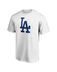 FANATICS Branded White Los Angeles Dodgers Official Logo T Shirt