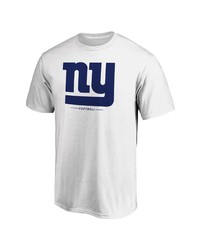 FANATICS Branded White New York Giants Big Tall Team Logo Lockup T Shirt