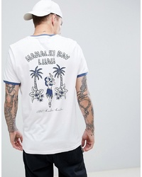 Brooklyn Supply Co. Brooklyn Supply Co T Shirt With Hula Back Print In White