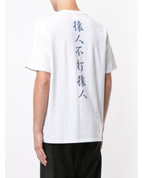 A Bathing Ape Camo Kanji Logo Print Cotton T Shirt