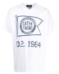 DSQUARED2 Caten Twins Print T Shirt