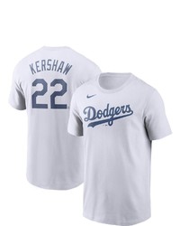 Nike Clayton Kershaw White Los Angeles Dodgers Name Number T Shirt At Nordstrom