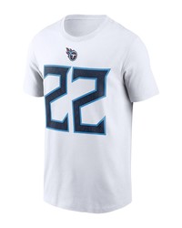 Nike Derrick Henry White Tennessee Titans Name Number T Shirt