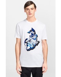 Lanvin Fish Raid Print T Shirt