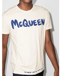 Alexander McQueen Graffiti Short Sleeve T Shirt