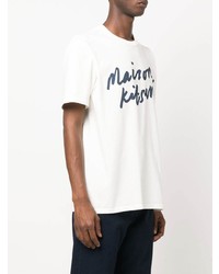 MAISON KITSUNÉ Handwriting Logo Cotton T Shirt