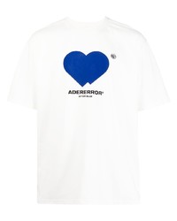Ader Error Heart Print Short Sleeve T Shirt