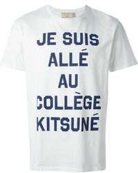 Kitsune Maison Kitsun Je Suis Print T Shirt