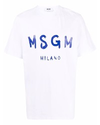 MSGM Logo Crew Neck T Shirt