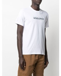 Woolrich Logo Print Cotton T Shirt