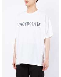 Chocoolate Logo Print Cotton T Shirt