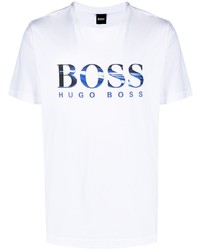 BOSS HUGO BOSS Logo Print Cotton T Shirt