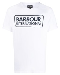 Barbour Logo Print Cotton T Shirt