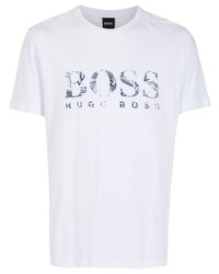 BOSS Logo Print Cotton T Shirt