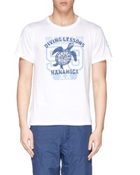 Nobrand Loopwheel Coolmax Sea Turtle Print T Shirt