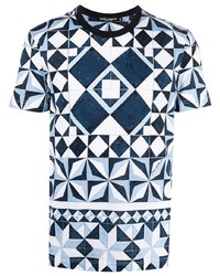 Dolce & Gabbana Majolica Print Short Sleeve T Shirt