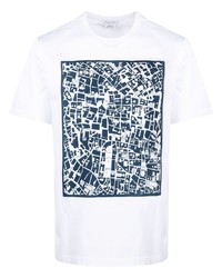 Brioni Map Print T Shirt