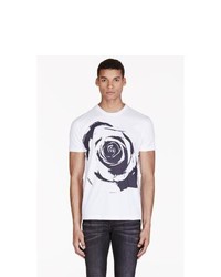 Markus Lupfer White Rose Print T Shirt