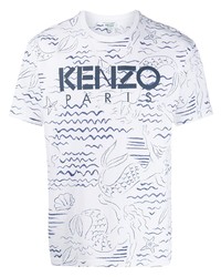 Kenzo Mermaids Print T Shirt