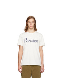 MAISON KITSUNÉ Off White Parisien T Shirt