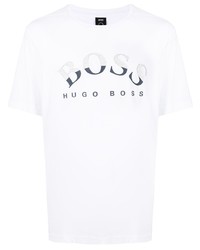 BOSS Organic Cotton Curved Logo T Shirt