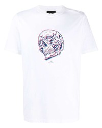 Paul Smith Organic Cotton Skull Print T Shirt