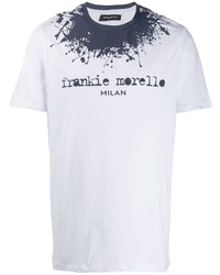 Frankie Morello Paint Splatter Logo T Shirt