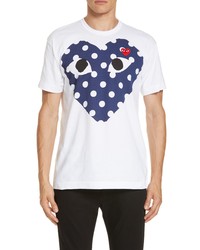 Comme des Garcons Play P5729186olka Dot Heart Graphic T Shirt