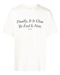 Saintwoods Slogan Print Cotton T Shirt