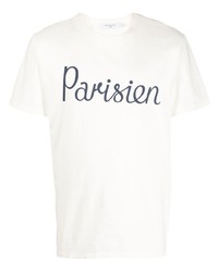 MAISON KITSUNÉ Slogan Print Cotton T Shirt