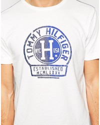 Tommy Hilfiger T Shirt With Stamp Logo Print