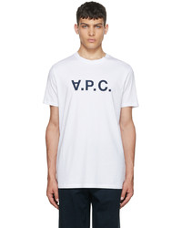 A.P.C. White Cotton T Shirt