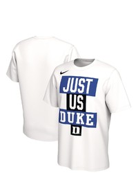 Nike White Duke Blue Devils Just Us Bench Legend T Shirt At Nordstrom
