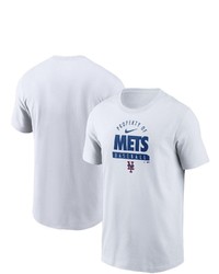 Nike White New York Mets Primetime Property Of Practice T Shirt