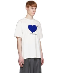 Ader Error White Twin Heart T Shirt