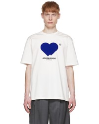 Ader Error White Twin Heart T Shirt
