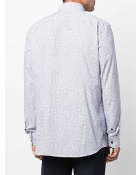 BOSS HUGO BOSS Abstract Pattern Print Cotton Shirt