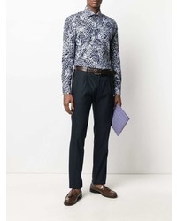 Etro Leopard Print Fitted Shirt