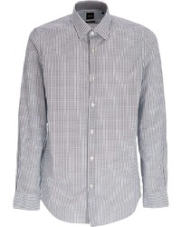 BOSS Lukas Bird Print Cotton Shirt