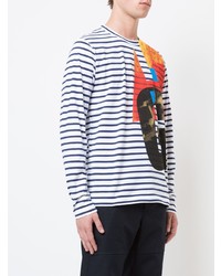 Junya Watanabe MAN Printed Striped T Shirt