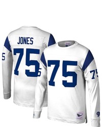 Mitchell & Ness Deacon Jones White Los Angeles Rams Throwback Retired Player Name Number Long Sleeve Top At Nordstrom