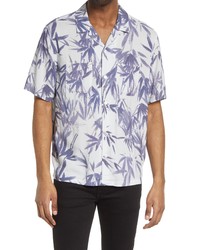 AllSaints Bambusa Short Sleeve Button Up Shirt In Off White At Nordstrom