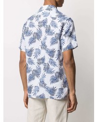 Eleventy Palm Leaf Print Shirt