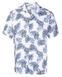 Eleventy Palm Leaf Print Shirt