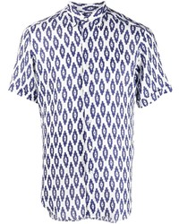 PENINSULA SWIMWEA R Graphic Print Linen Shirt